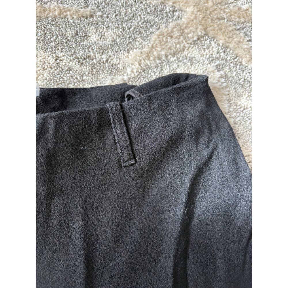 Etro Milano black wide leg black wool dress pants trouser women's size 8 - Picture 5 of 7